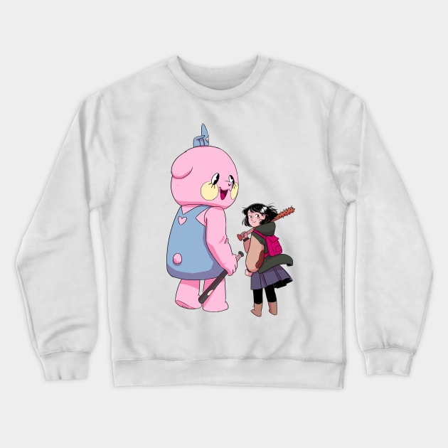 Yuna & Kawachan - Look Back Crewneck Sweatshirt by LaurenS